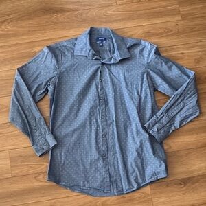 Apt. 9 Men's Blue Dotted Button-Down Shirt